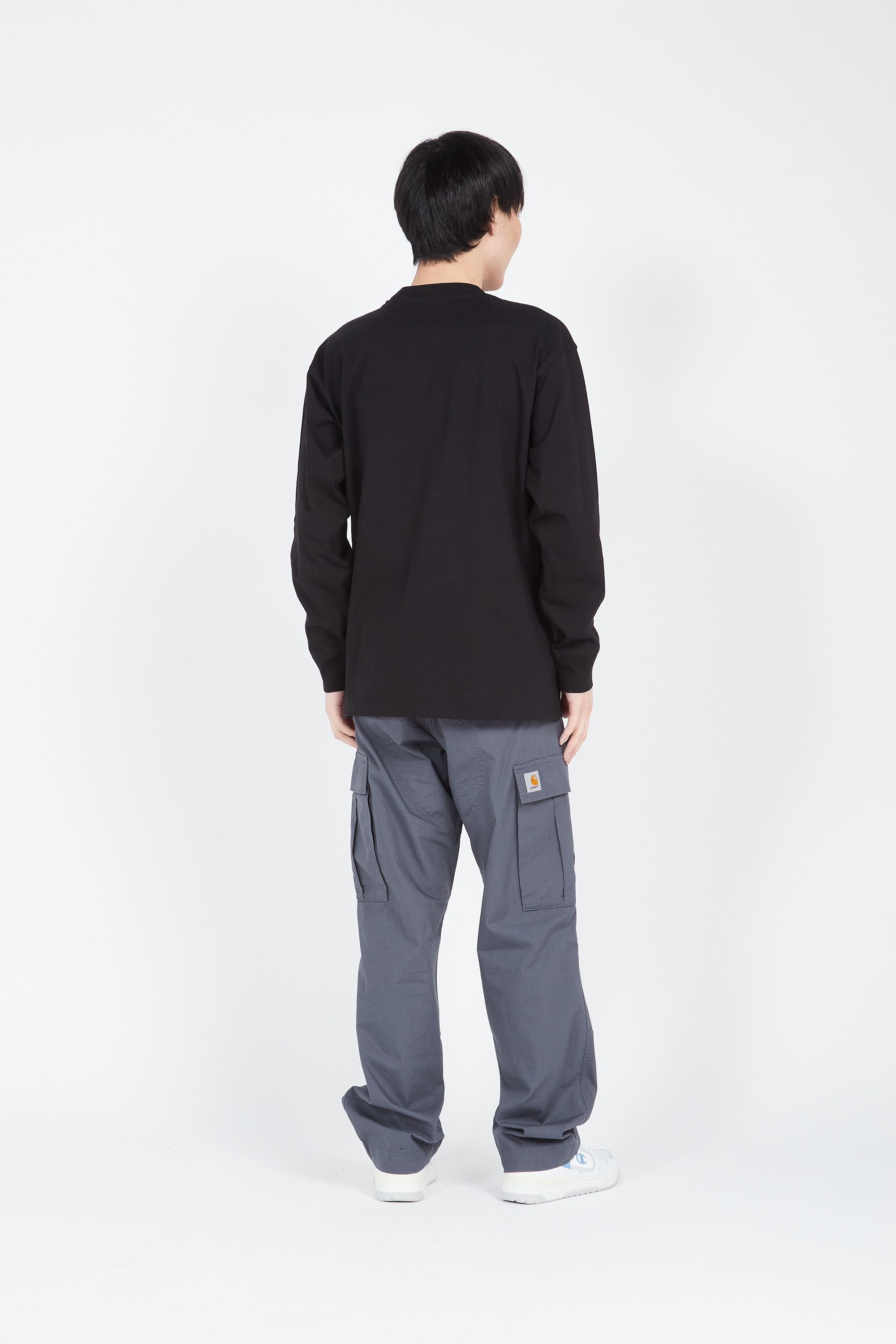 CARHARTT WIP T-shirt L/S American Script T-Shirt Noir