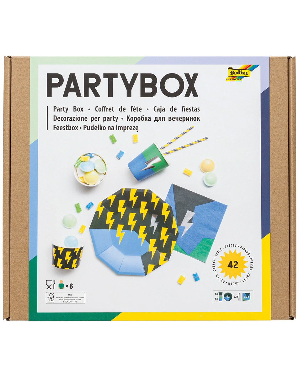 Party-Box BOYS 42-teilig in bunt