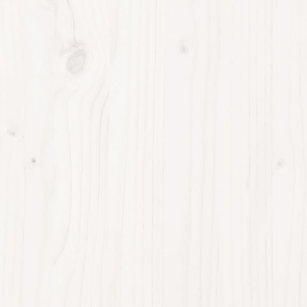Ensemble à dîner de jardin 17 pcs blanc bois massif de pin