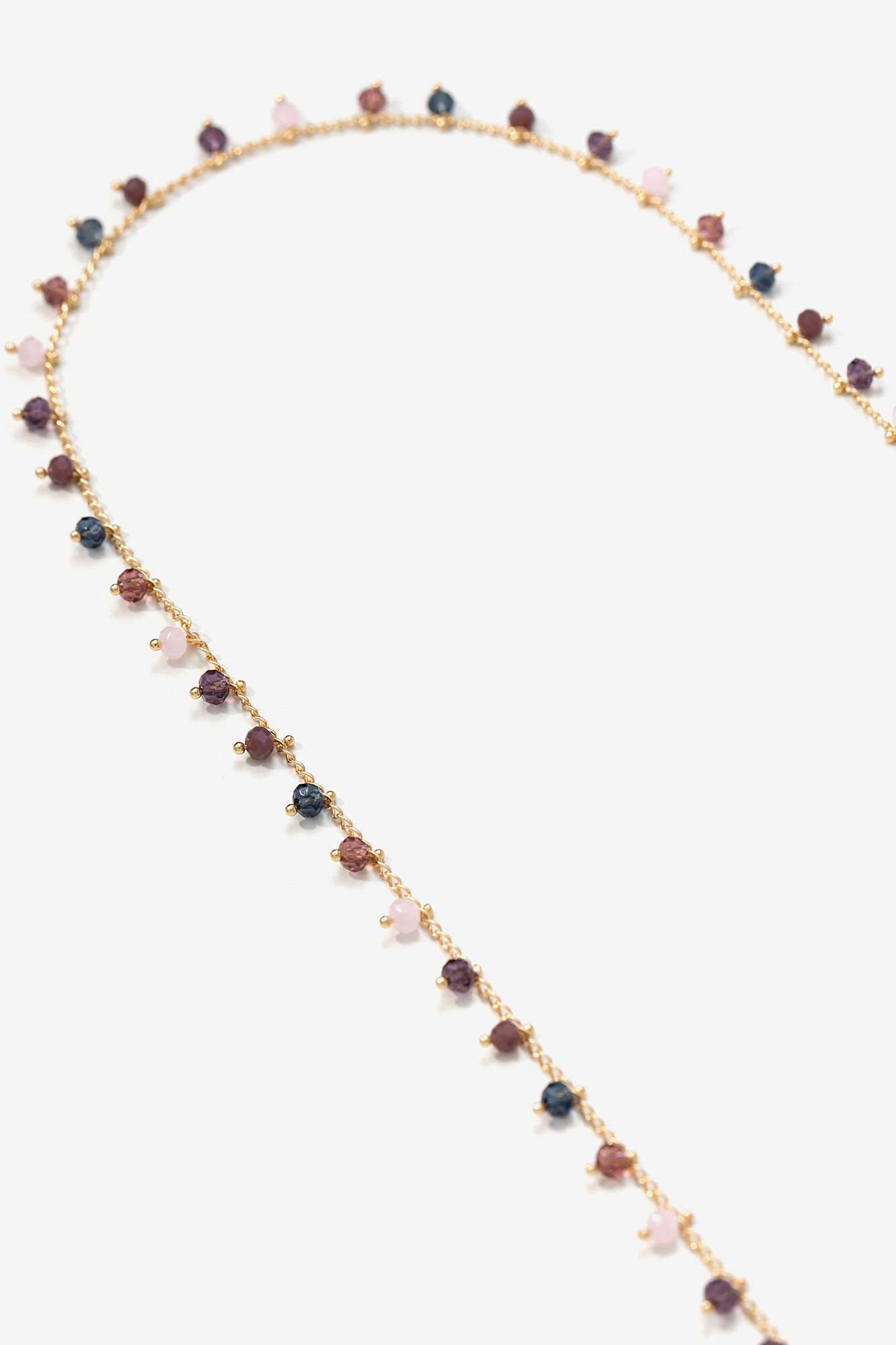 Corrente para óculos com detalhes coloridos - rosa