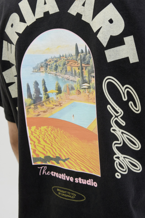 Jack & Jones zwarte heren t-shirt
