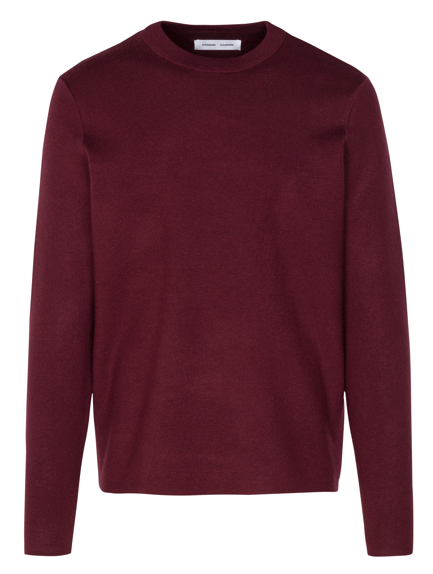 Pull col rond maille technique | Rouge