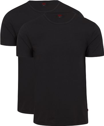 Levi's T-shirt Ronde Hals Zwart 2Pack 905055001-884