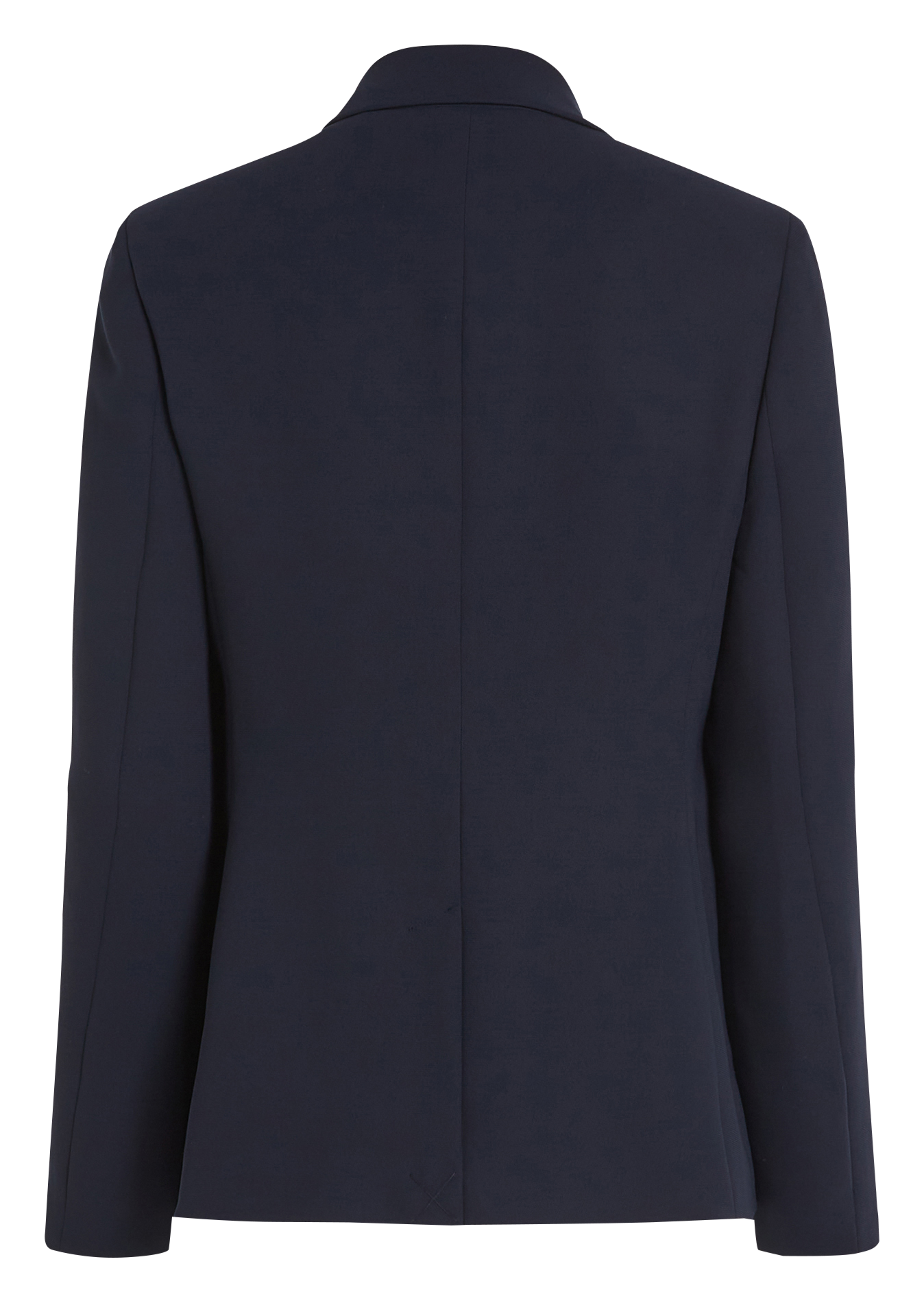 Blazer ajusté en fibres recyclées mélangées | Bleu