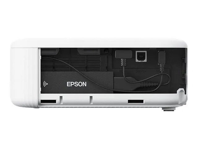 Epson CO-FH02 - 3LCD-projektor - bærbar - 3000 lumen (hvid) - 3000 lumen (farve) - Full HD (1920 x 1080) - 16:9 - 1080p - sort/hvid - Android TV