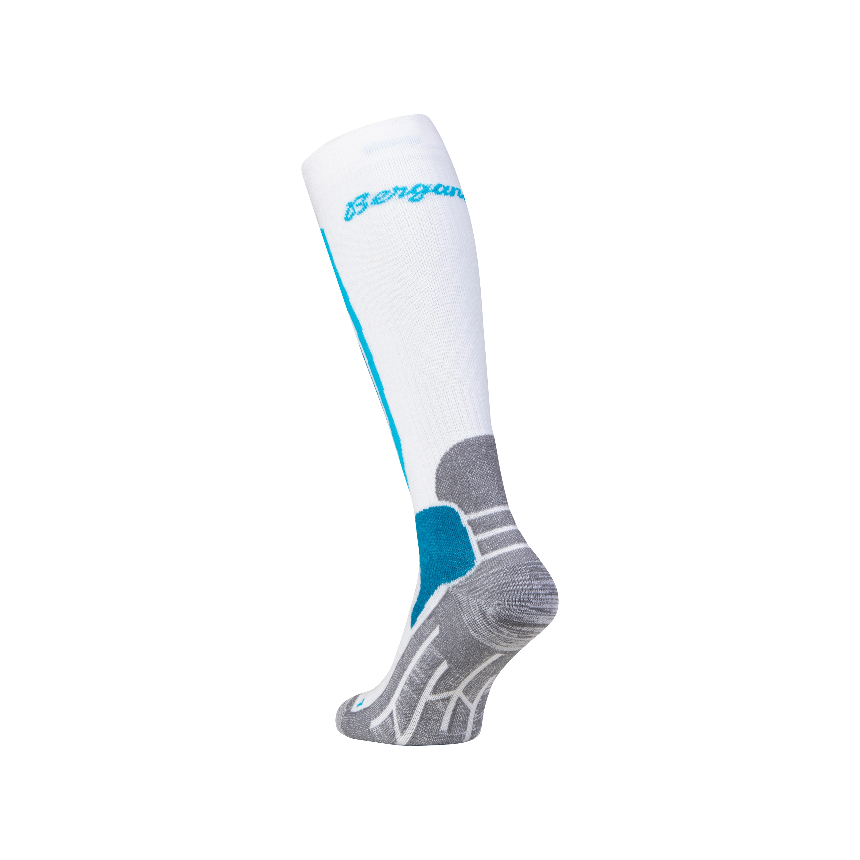 AllMountain Ski Merino Sock Arctic White / Aqua Lagoon