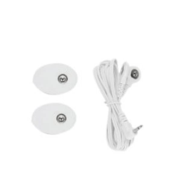 One Drag Two Spenne Wire med liten rund lapp for fysioterapiutstyr Hvit