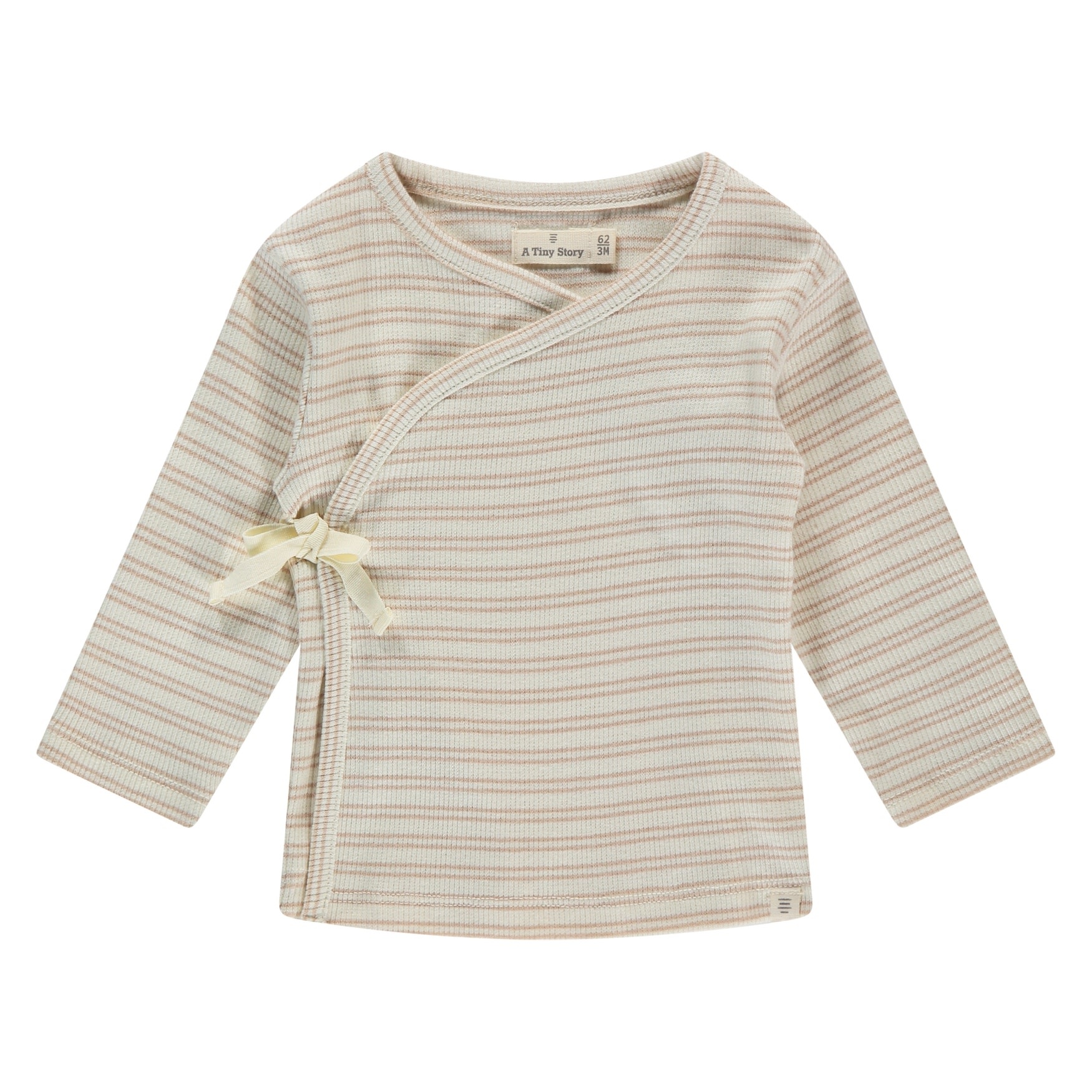 Babyface Babyface a tiny story baby overslagshirt long nougat