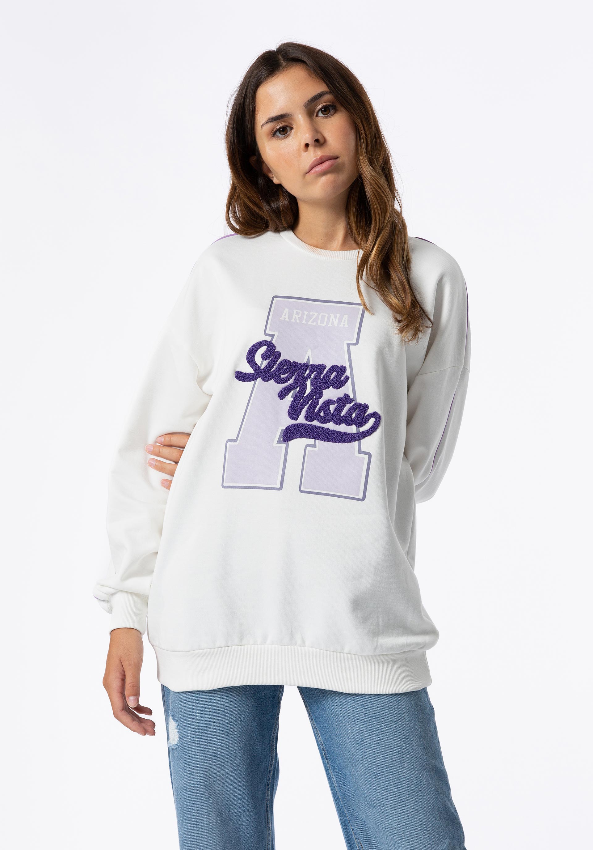 Sweatshirt com Bordado Turco