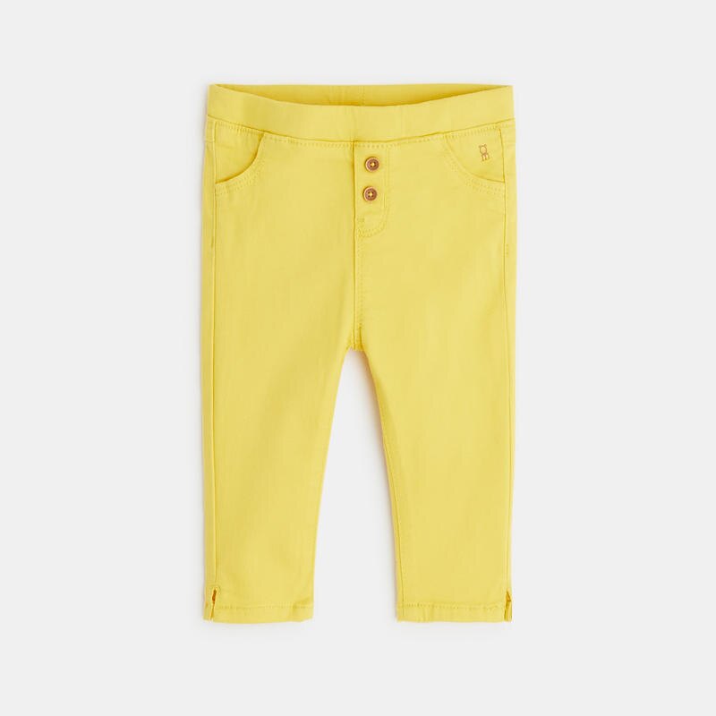 Jegging jaune uni bébé fille Jaune