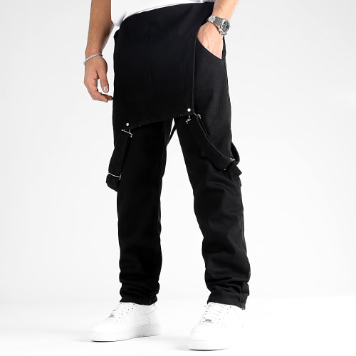 Salopette en Jean Relaxed Fit 2694 Noir Denim