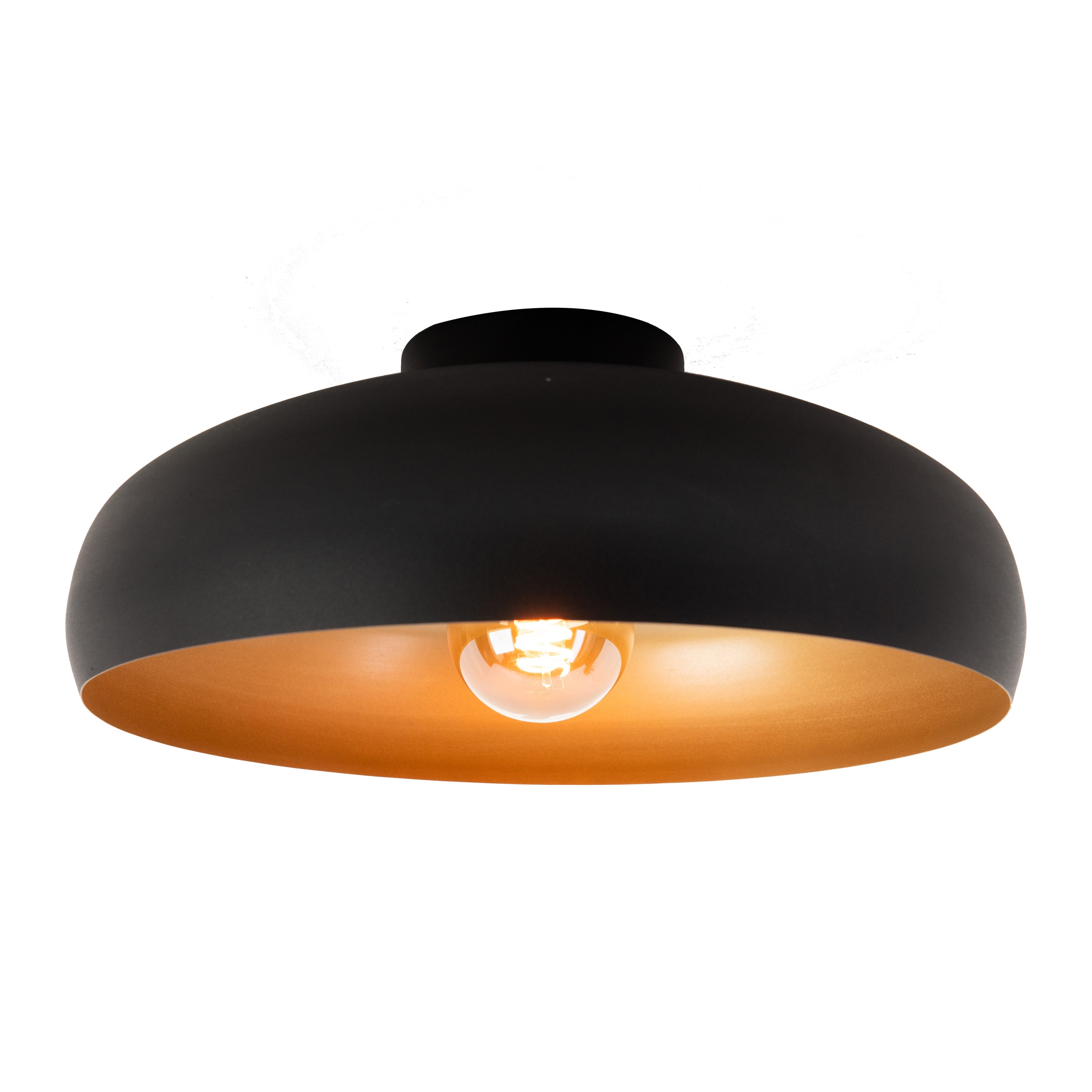 EGLO Mogano Plafondlamp Ã 40 cm - Zwart/Koper