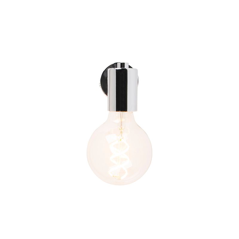 Moderne wandlamp chroom kantelbaar - Facil