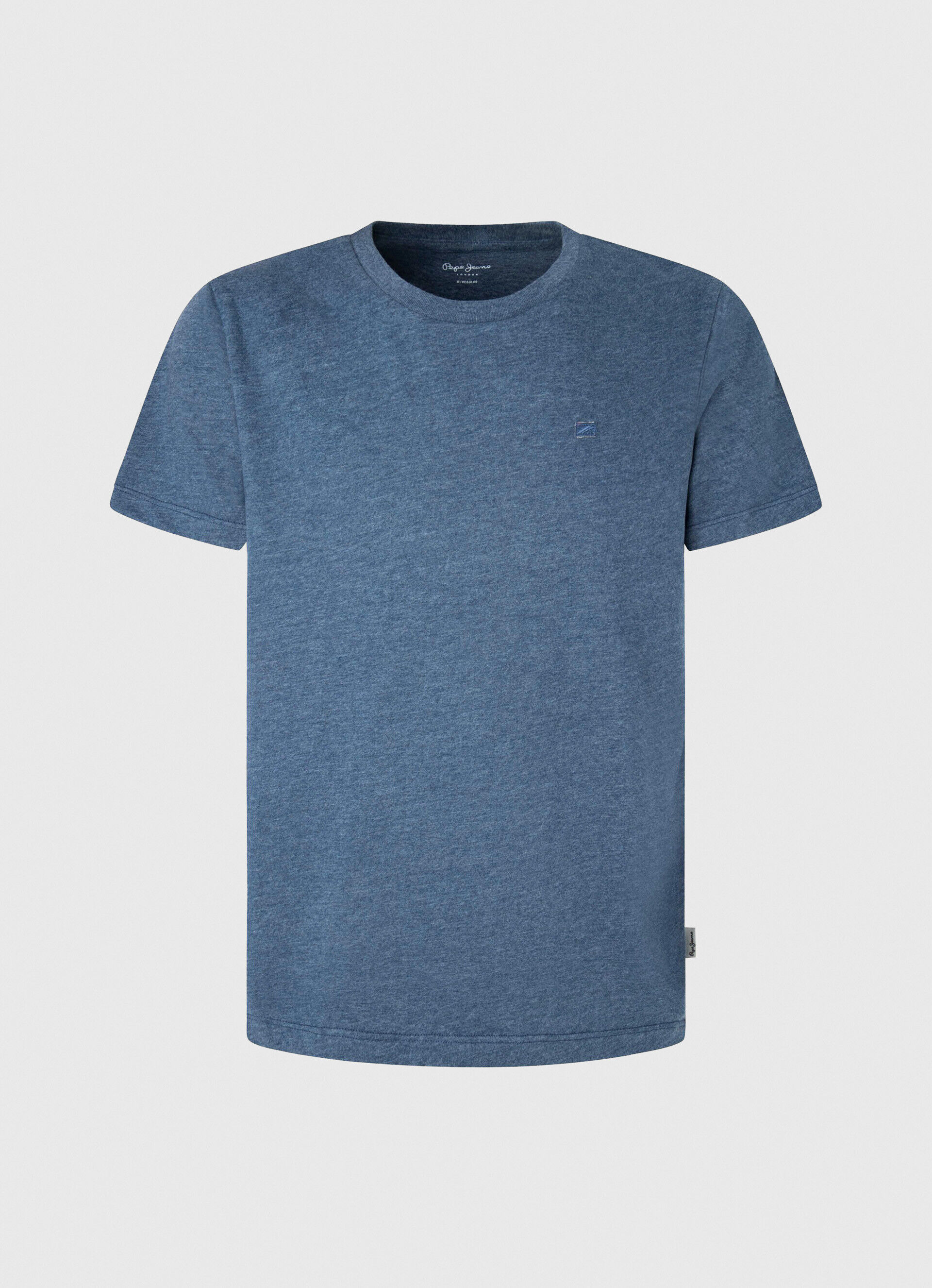 CAMISETA COM LOGOTIPO BORDADO - jarman azul