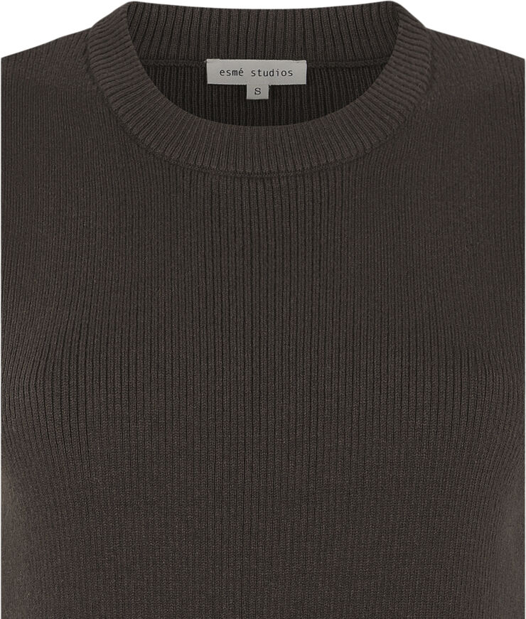esmé studios ESNico Knit Top Coffee bean