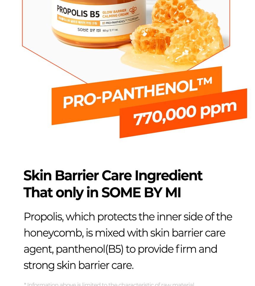 SOME BY MI - Propolis B5 Glow Barrier Kalmerende Crème