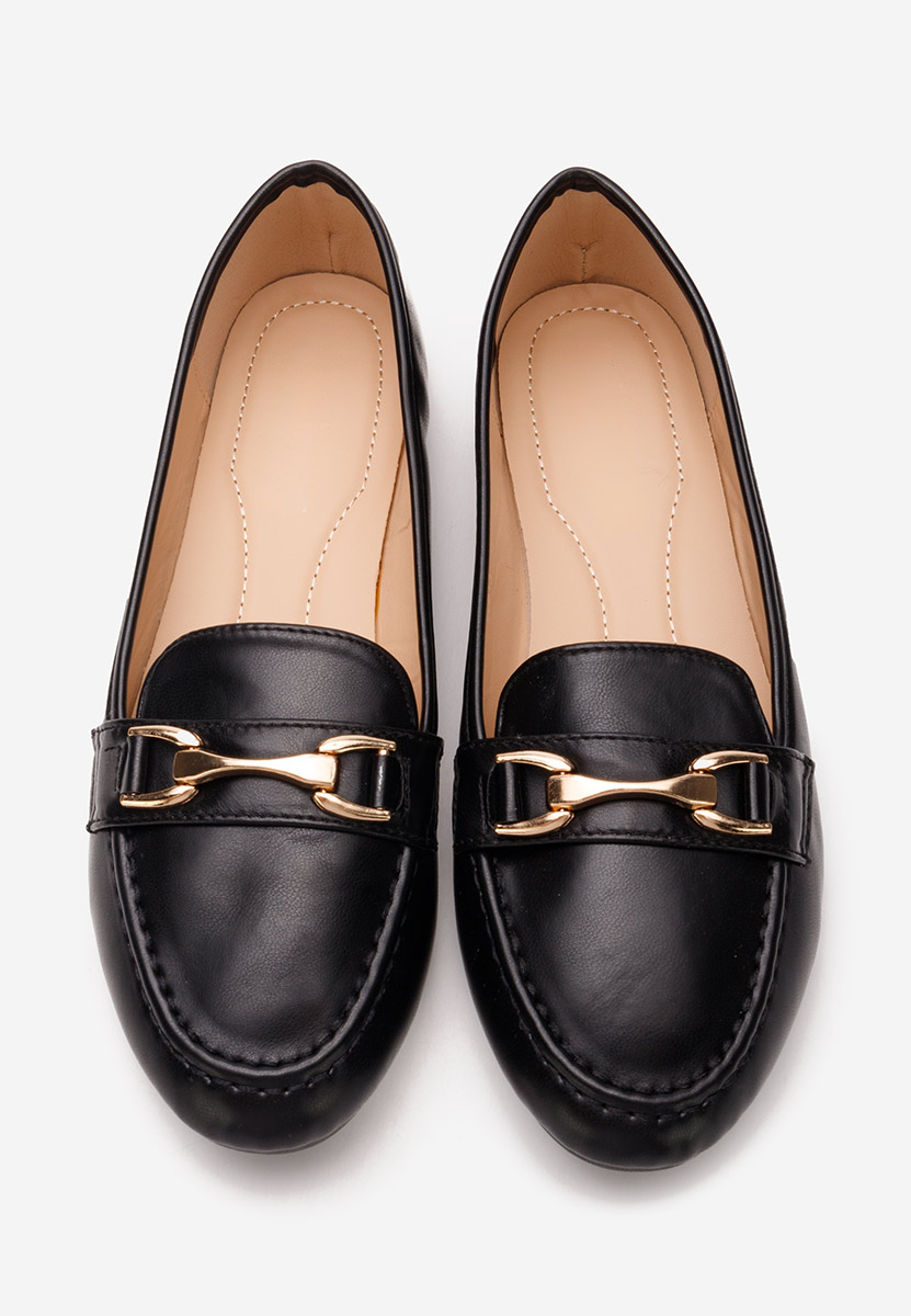 Mocassins femme noirs Merra