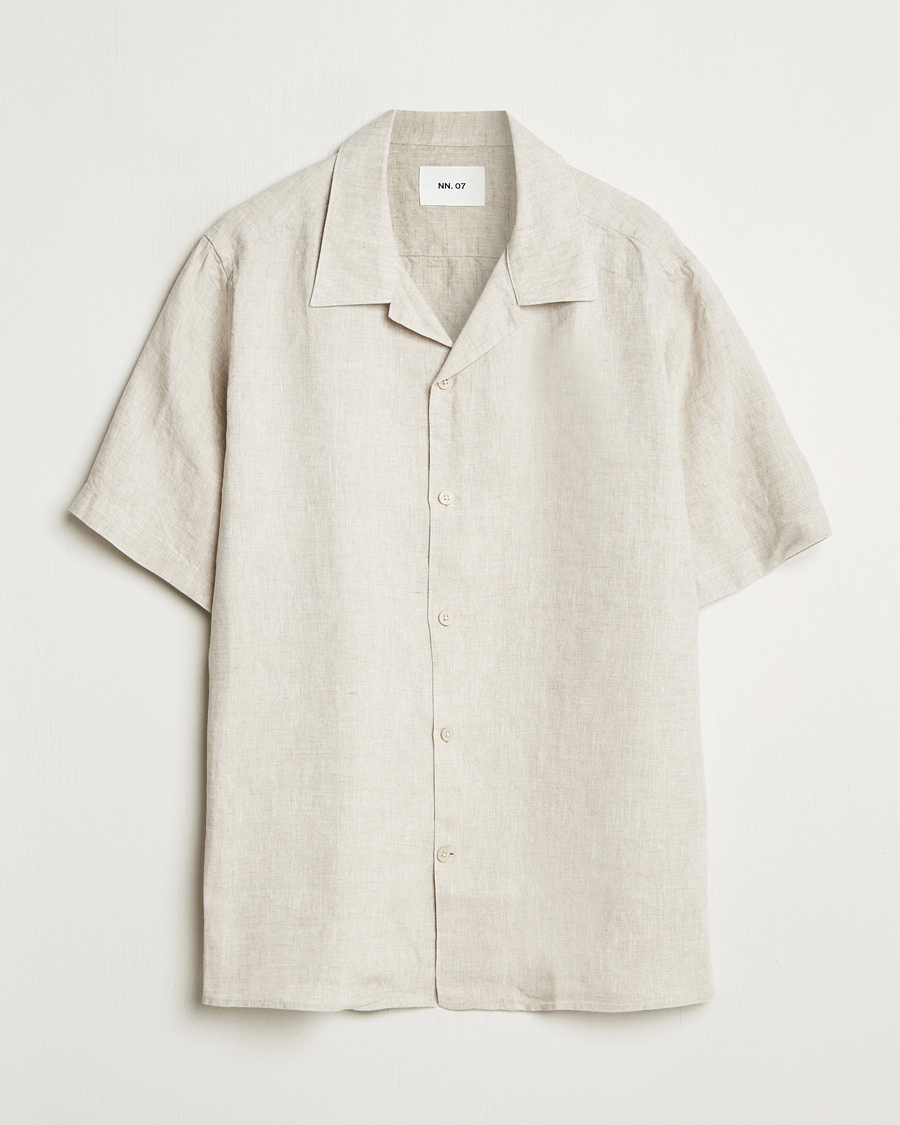 NN07 Julio Linen Resort Shirt Oat