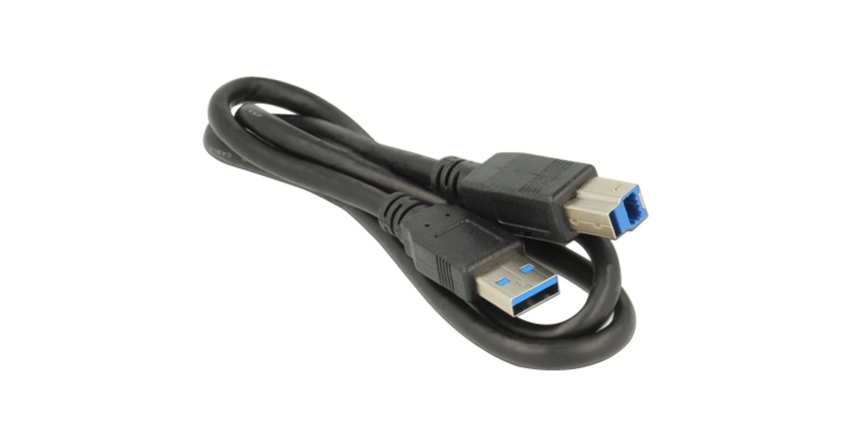 DeLOCKUSB 3.0 > 4x Gigabit LAN adapter  (Zwart, 80 centimeter)