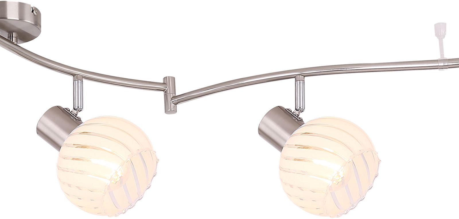 Deckenstrahler - Nickel matt - 6-flammig
