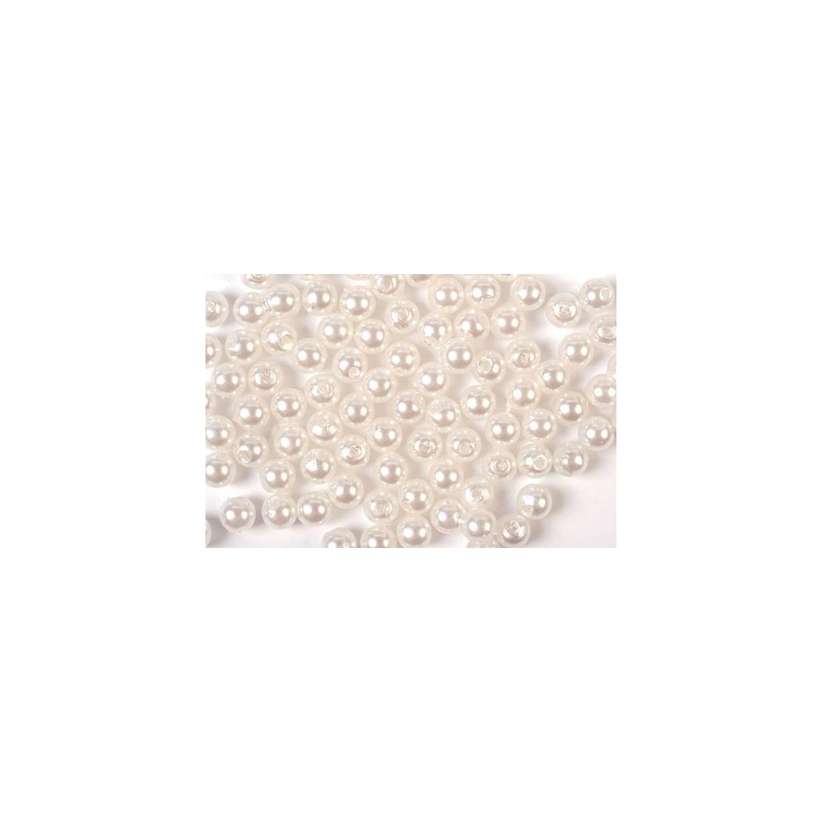 Plastpärlor 3mm 500g, Vit