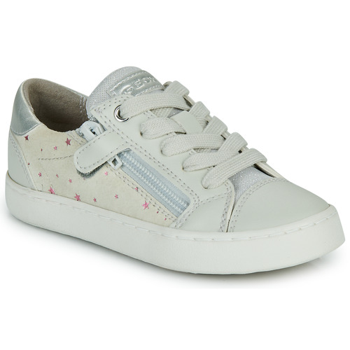 Geox - JR KILWI GIRL - Blanc / Argenté