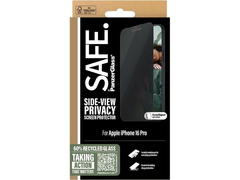 SAFE. Displayschutz Ultra Wide Fit Privacy iPhone 16 Pro Display-Schutzfolie für das Apple iPhone 16 Pro