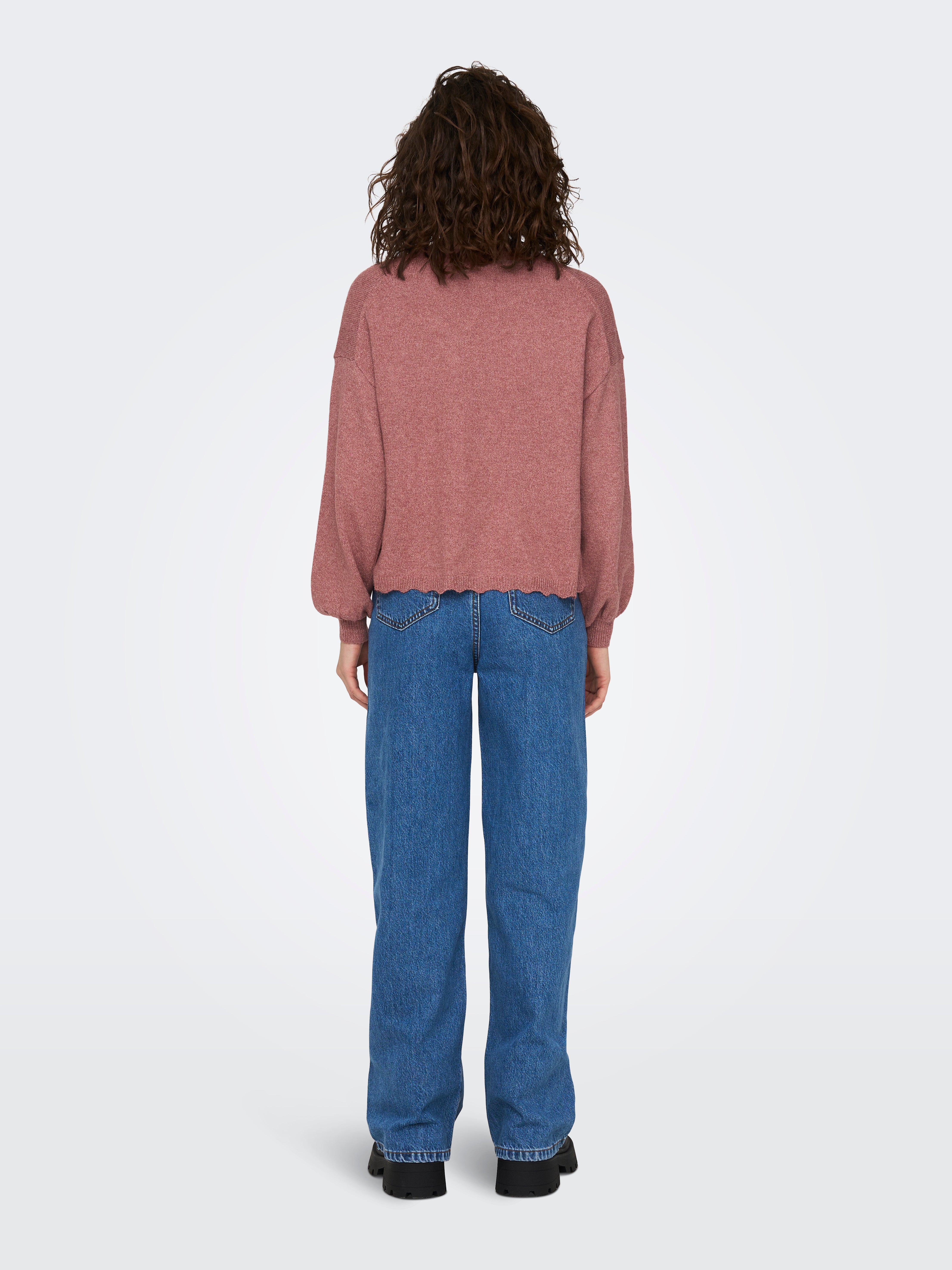 ONLRICA Strickpullover Withered Rose