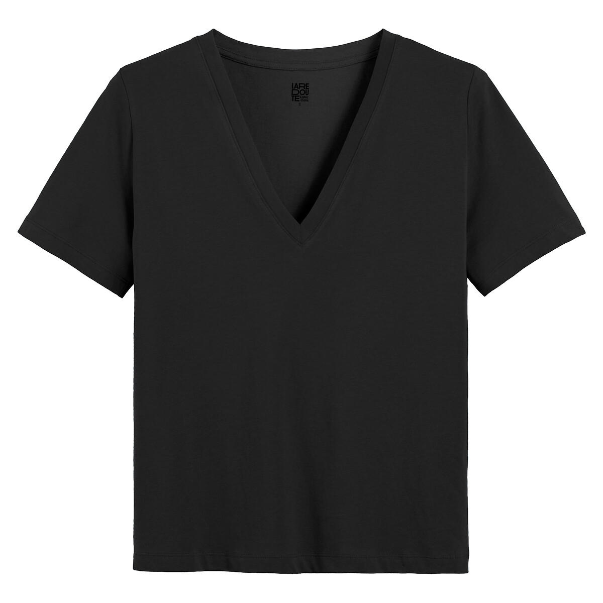 COLEÇÃO LA REDOUTE<br>Camiseta folgada com decote em V e mangas curtas
