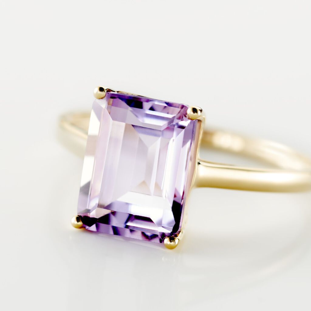 Bague Or Jaune Faraj Amethyste