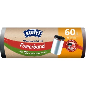 Swirl Vuilniszakken met Fixeerband 60 liter 10 stuks