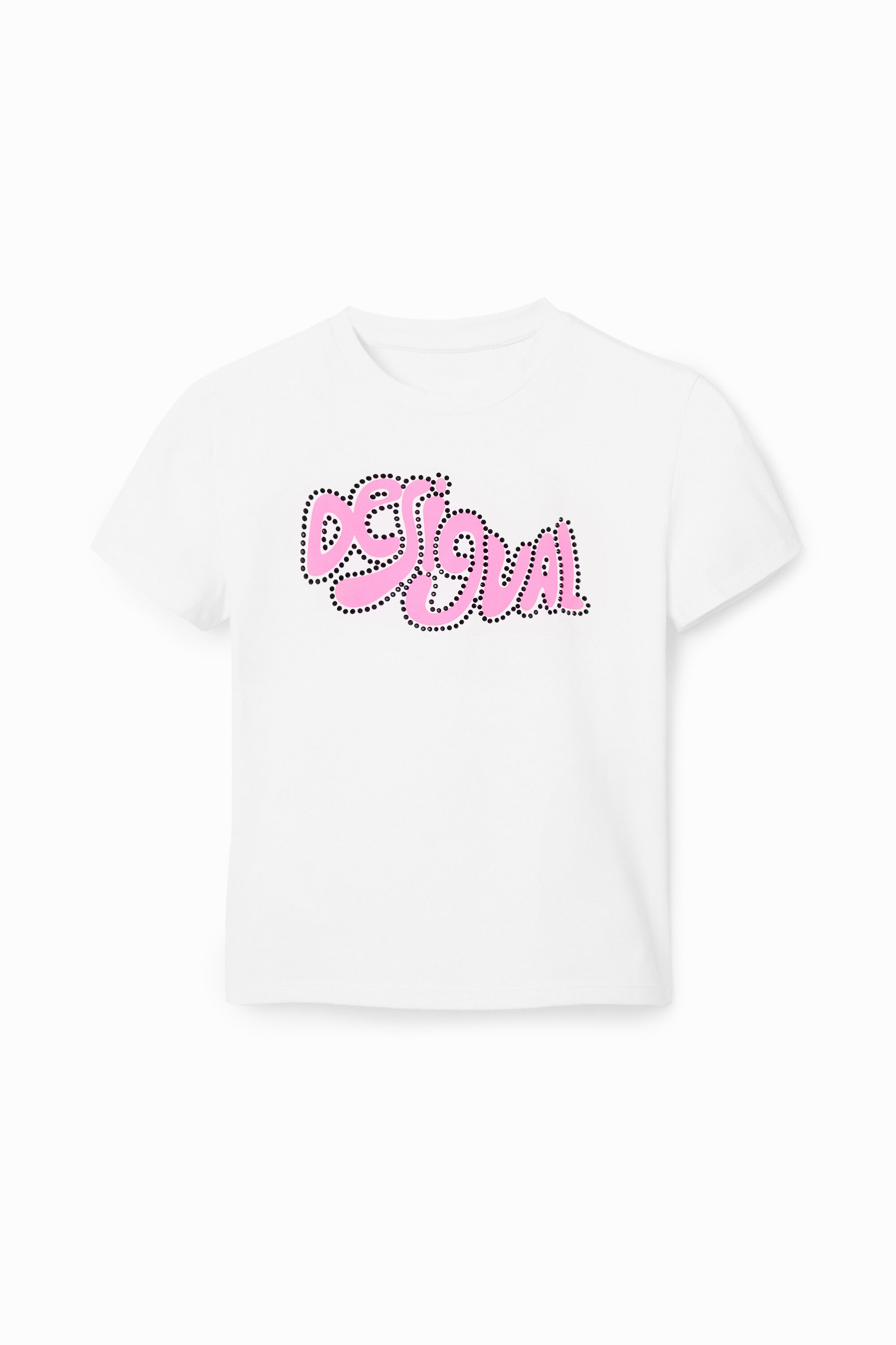 T-shirt manches courtes strass