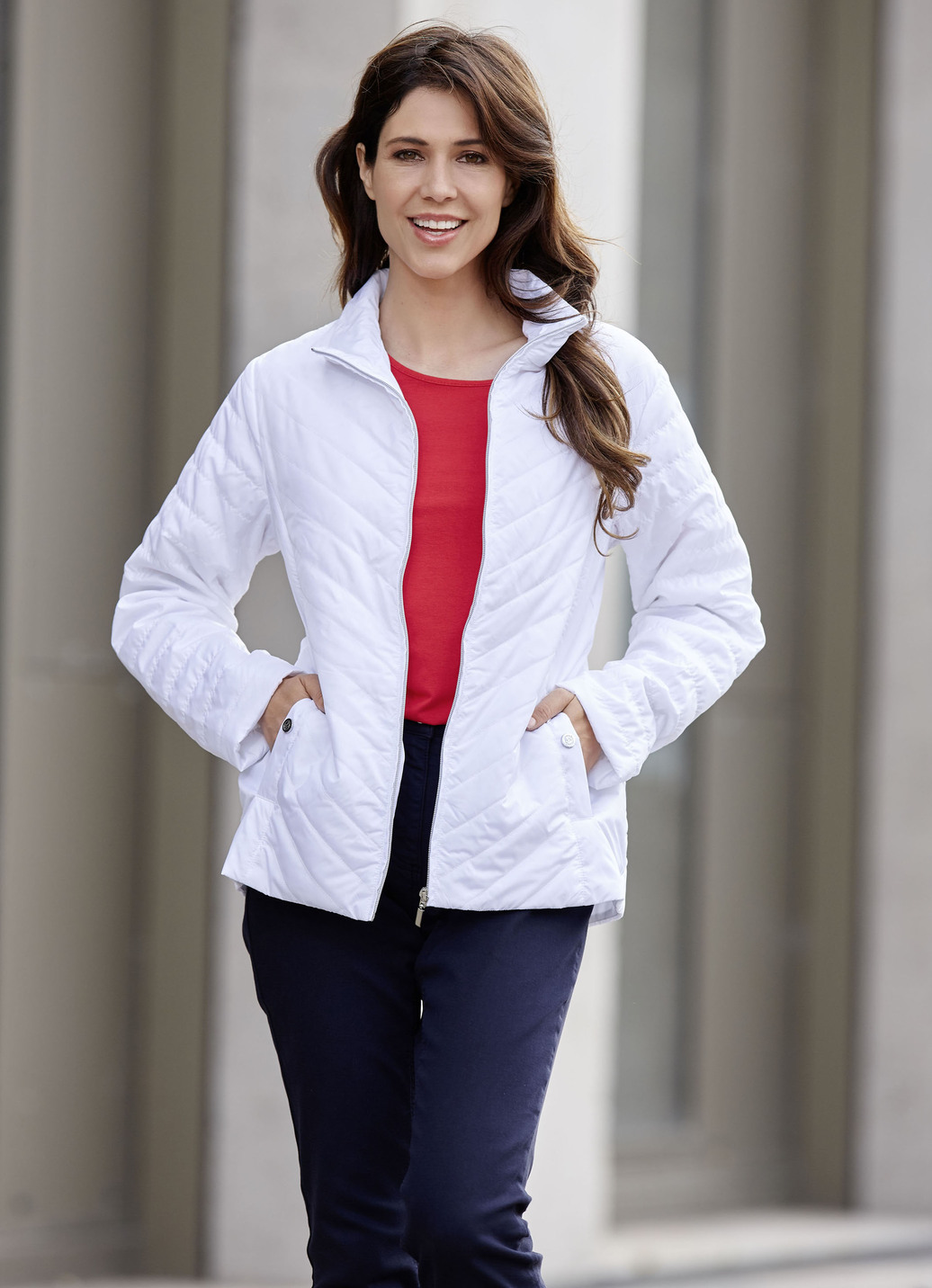 Jacke mit Reißverschlussleiste