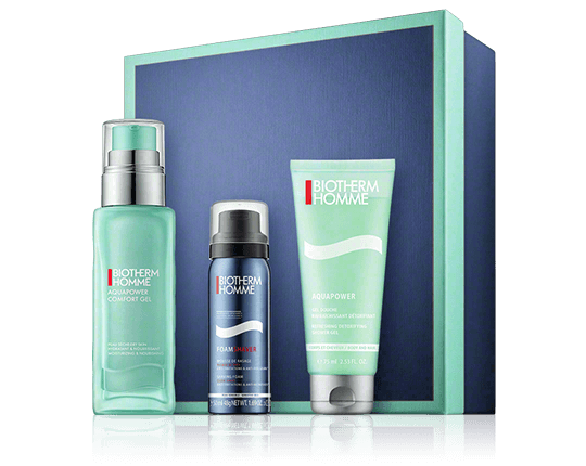 Biotherm Homme Aquapower Set mit Advanced Gel 75ml-75ml-50ml