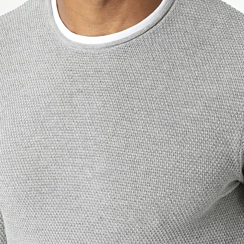 Sweat Crewneck Alabastro Gris Chiné
