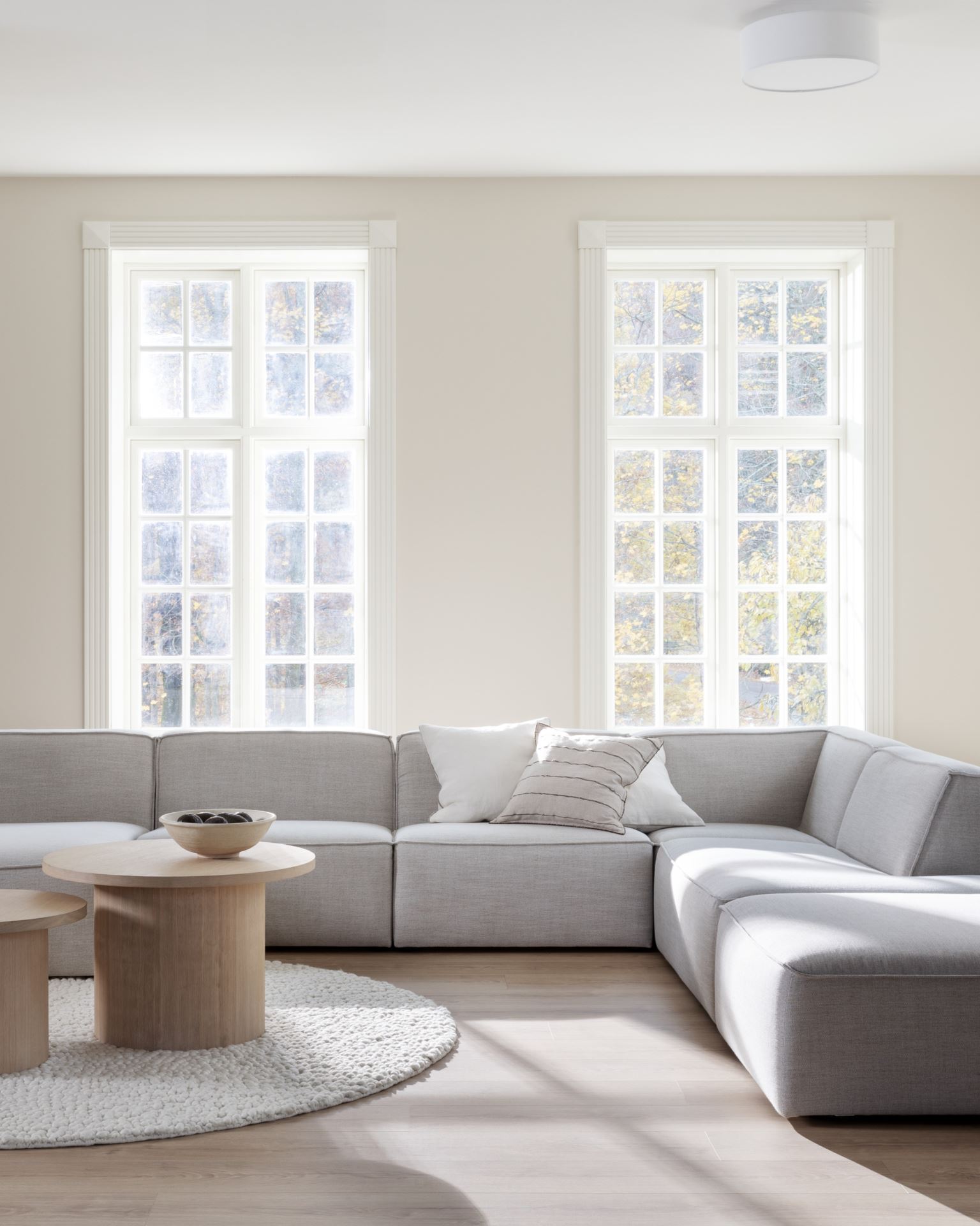 Modulsofa åpen ende høyre natur - 134x93x73 cm
