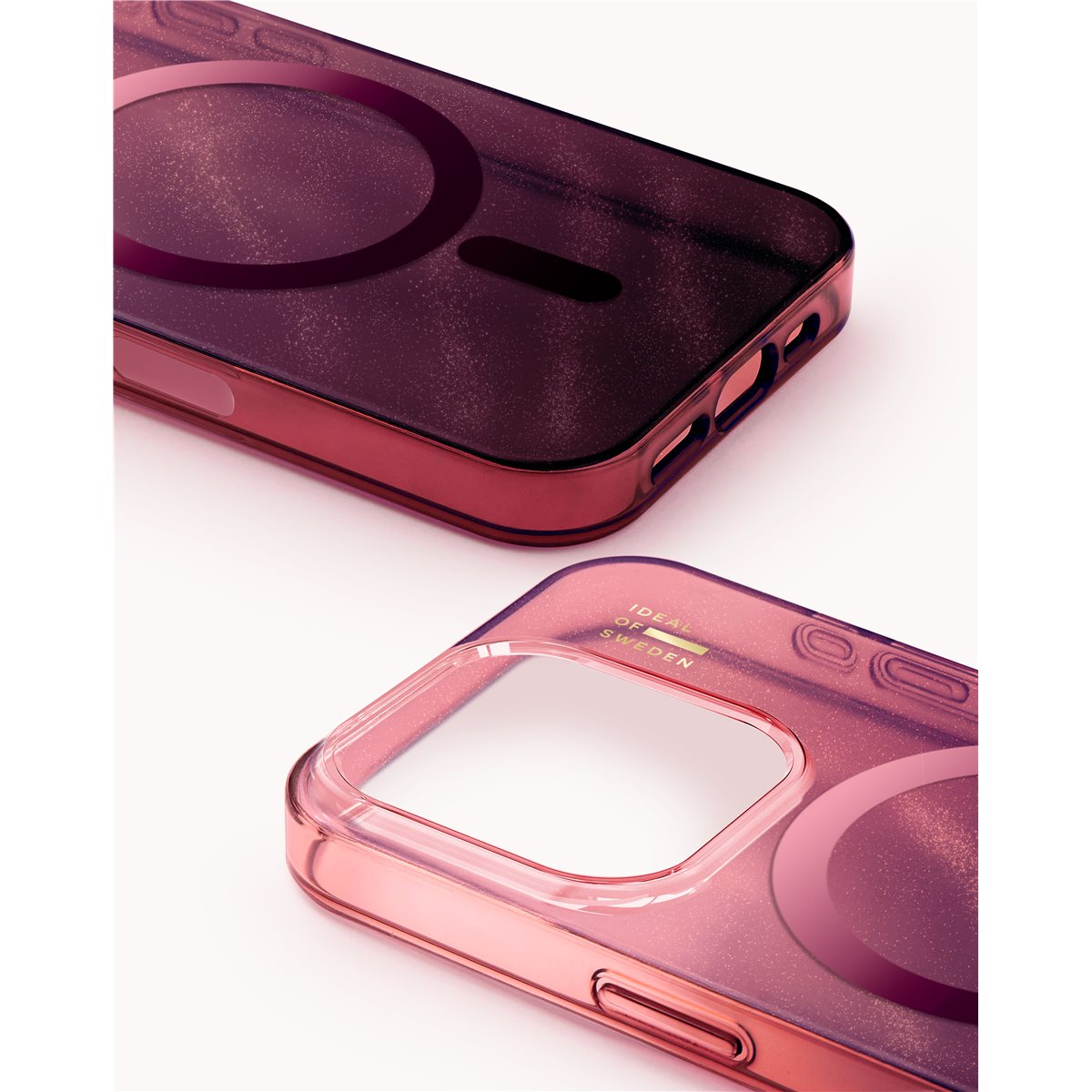 iPhone 16 Pro Max MagSafe Hardcase Hülle Clear Case Recycled (IDCLCMS-I2467P-564) - Cherry Lacquer