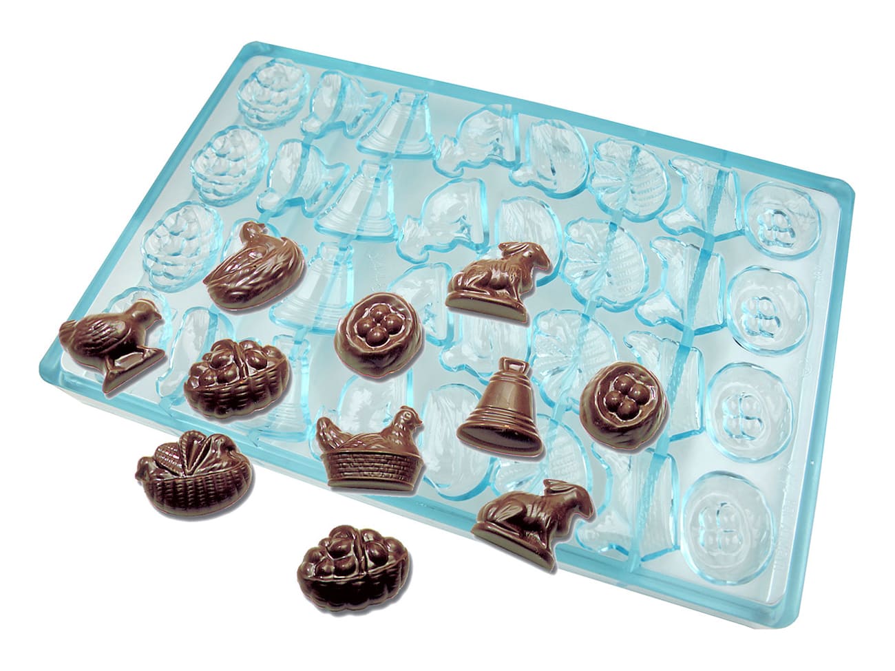 Moule chocolat - 32 sujets de Pâques