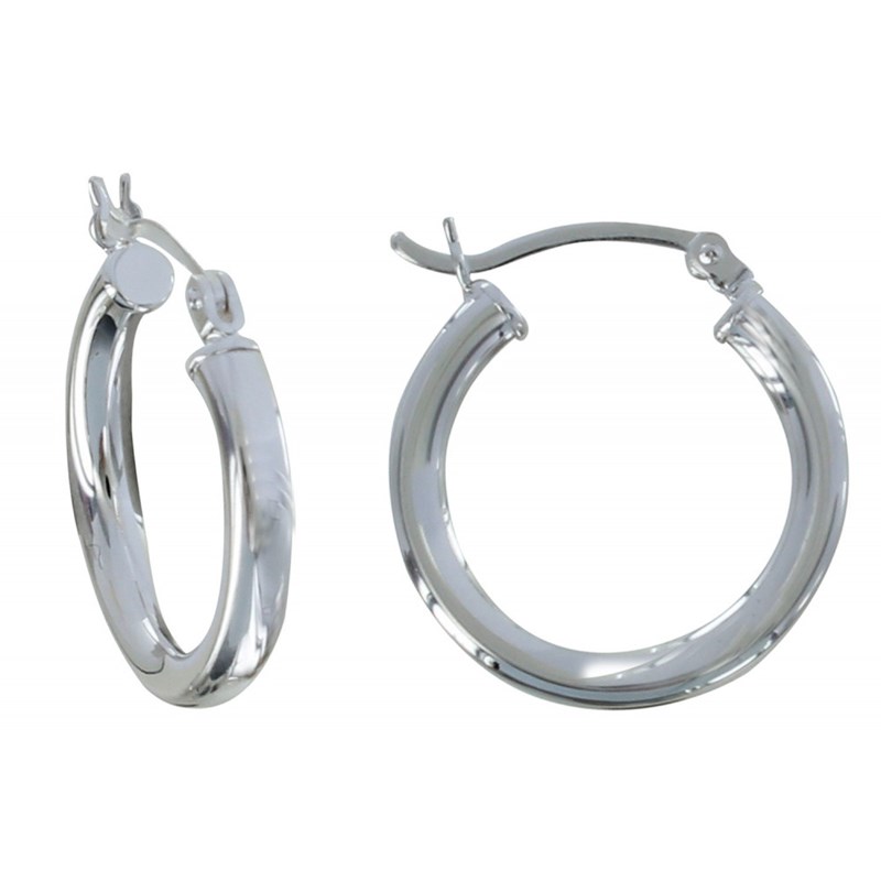 Boucles d'Oreilles Argent Petites Créoles Rondes 2cm