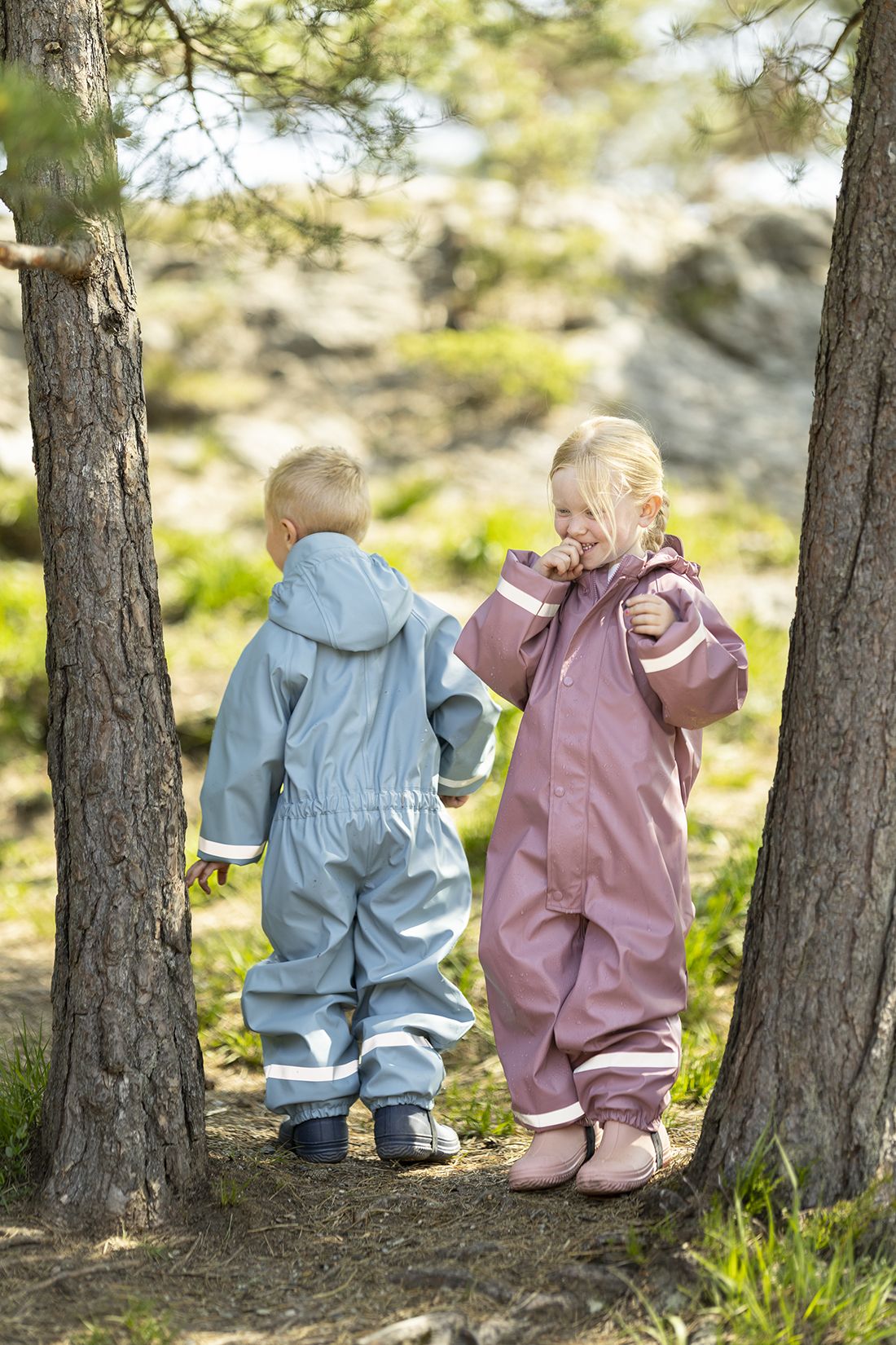 Regndress med fôr Yre