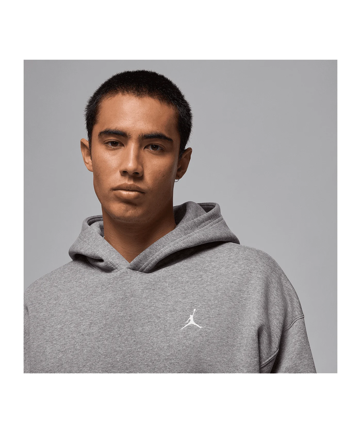 Jordan Brooklyn Fleece Oversized Kapuzenjacke Grau F091