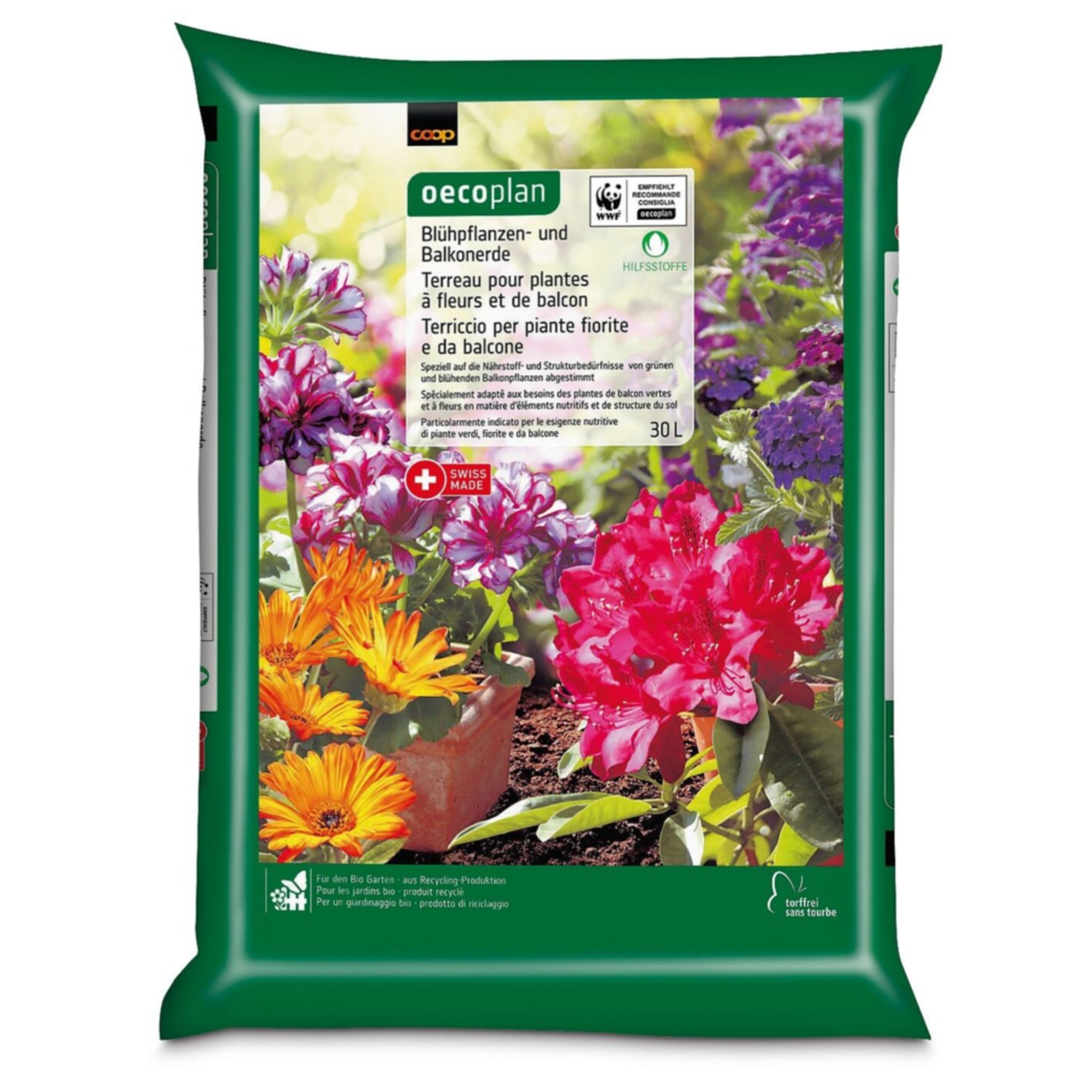 Oecoplan Blühpflanzen- und Balkonerde | 30 l