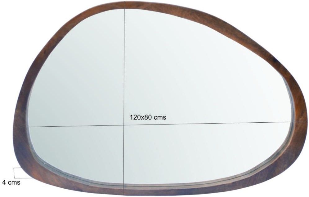 Spiegel Walnut Jaira B120 x D4 x H80 cm