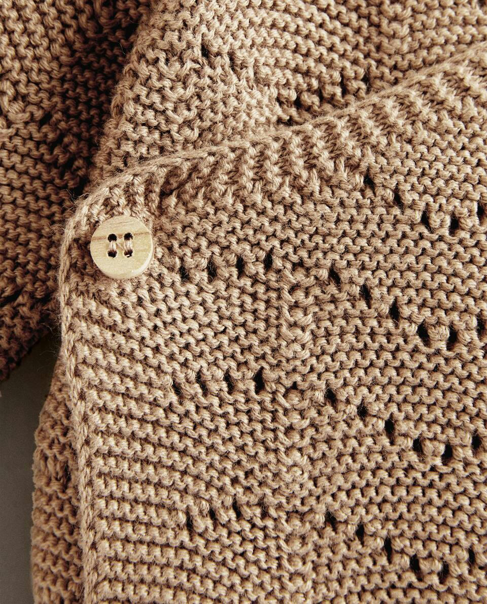 CARDIGAN DE TRICÔ ABERTO