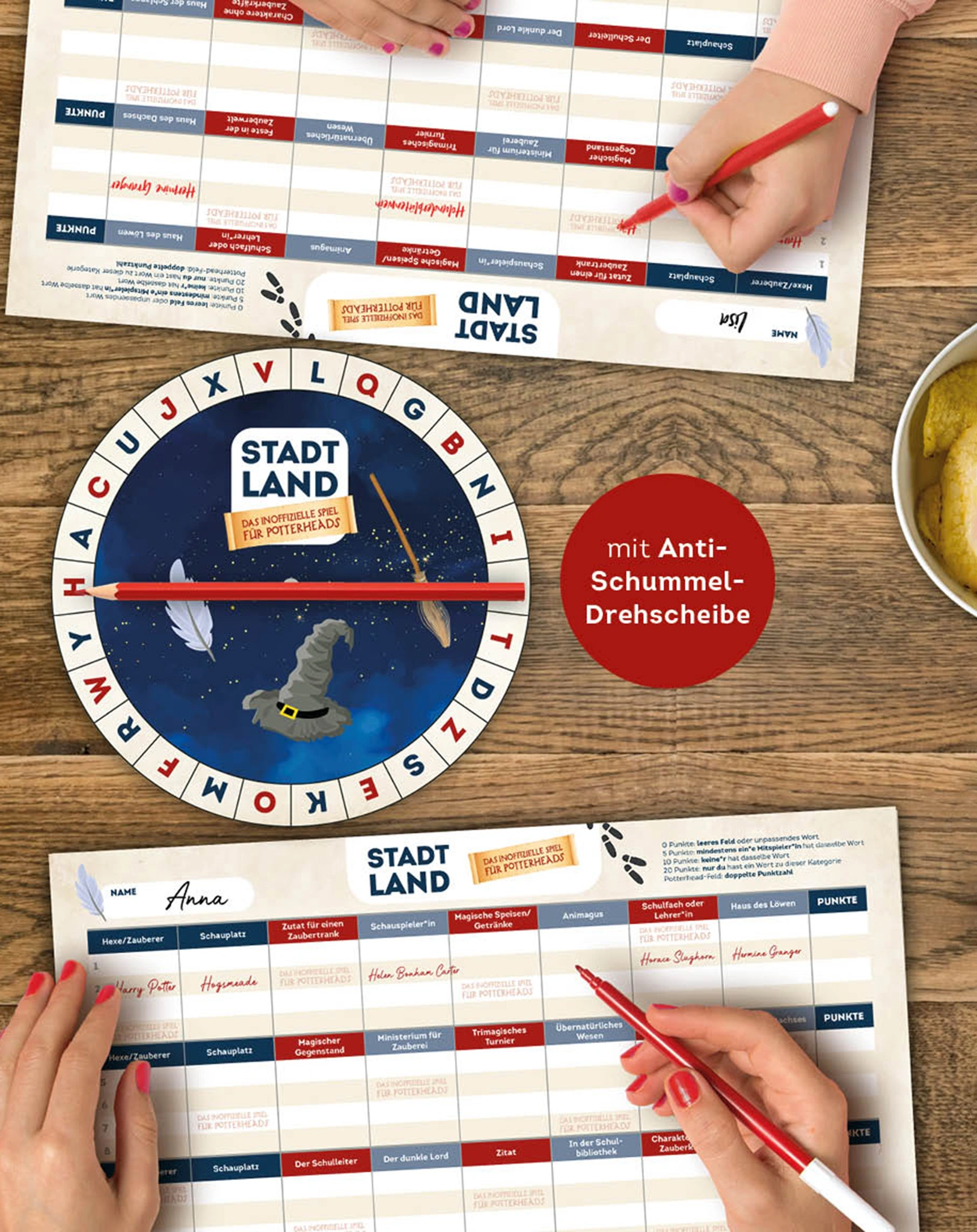 Stadt, Land, ... Das inoffizielle Spiel für Potter-Fans - Der Quiz-Block für alle Fans von Harry Potter und magischen Welten