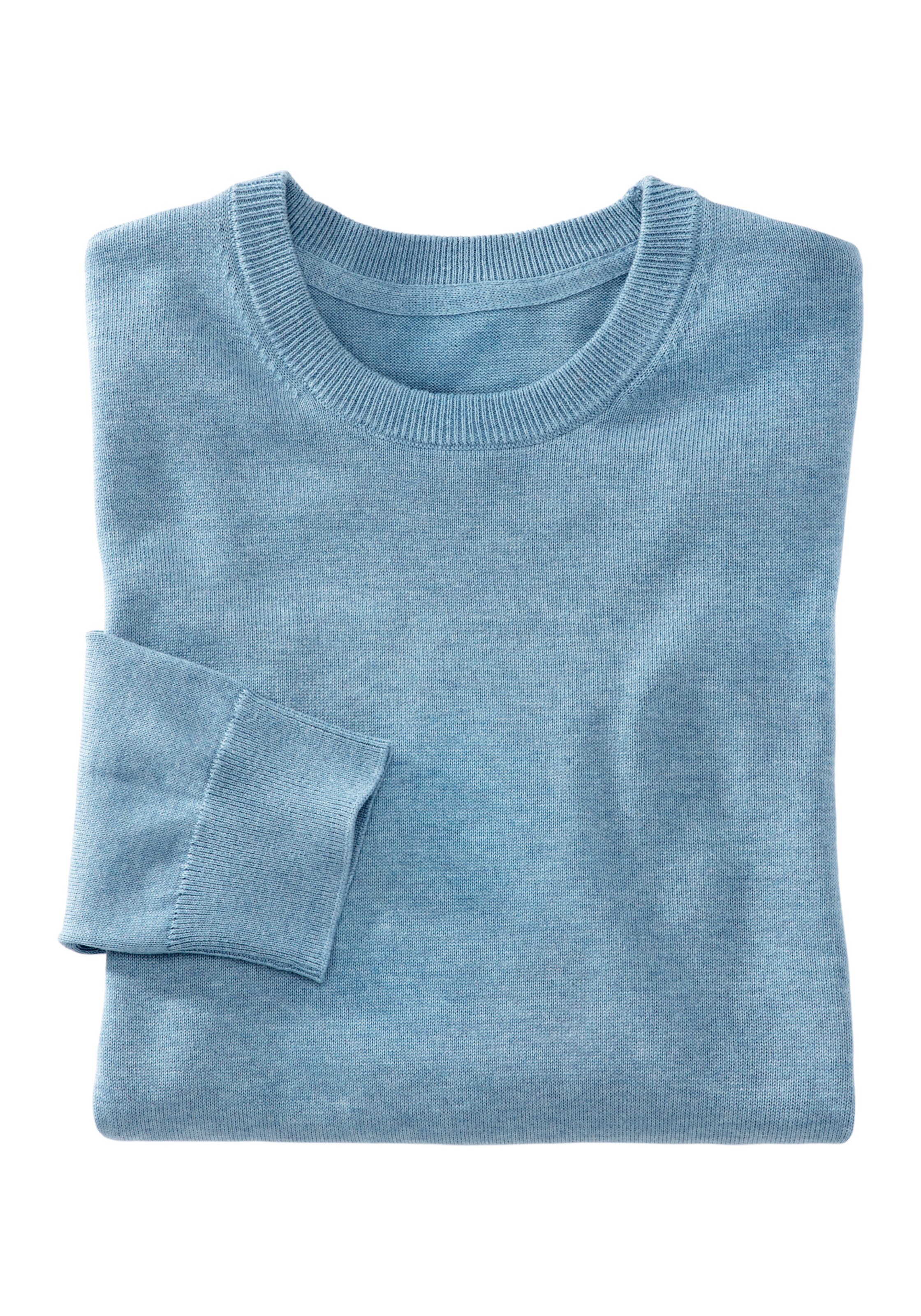 H.I.S Strickpullover in blau-meliert