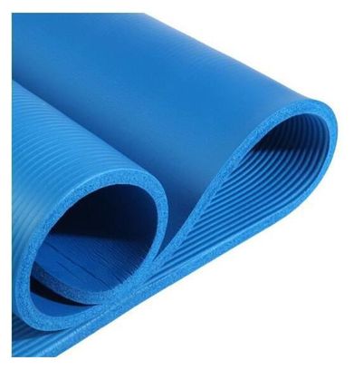 Tapis de Pilates Yoga Antidrapant avec Sangle Transport 183*61*1 cm Tapis de Fitness Gym - Bleu