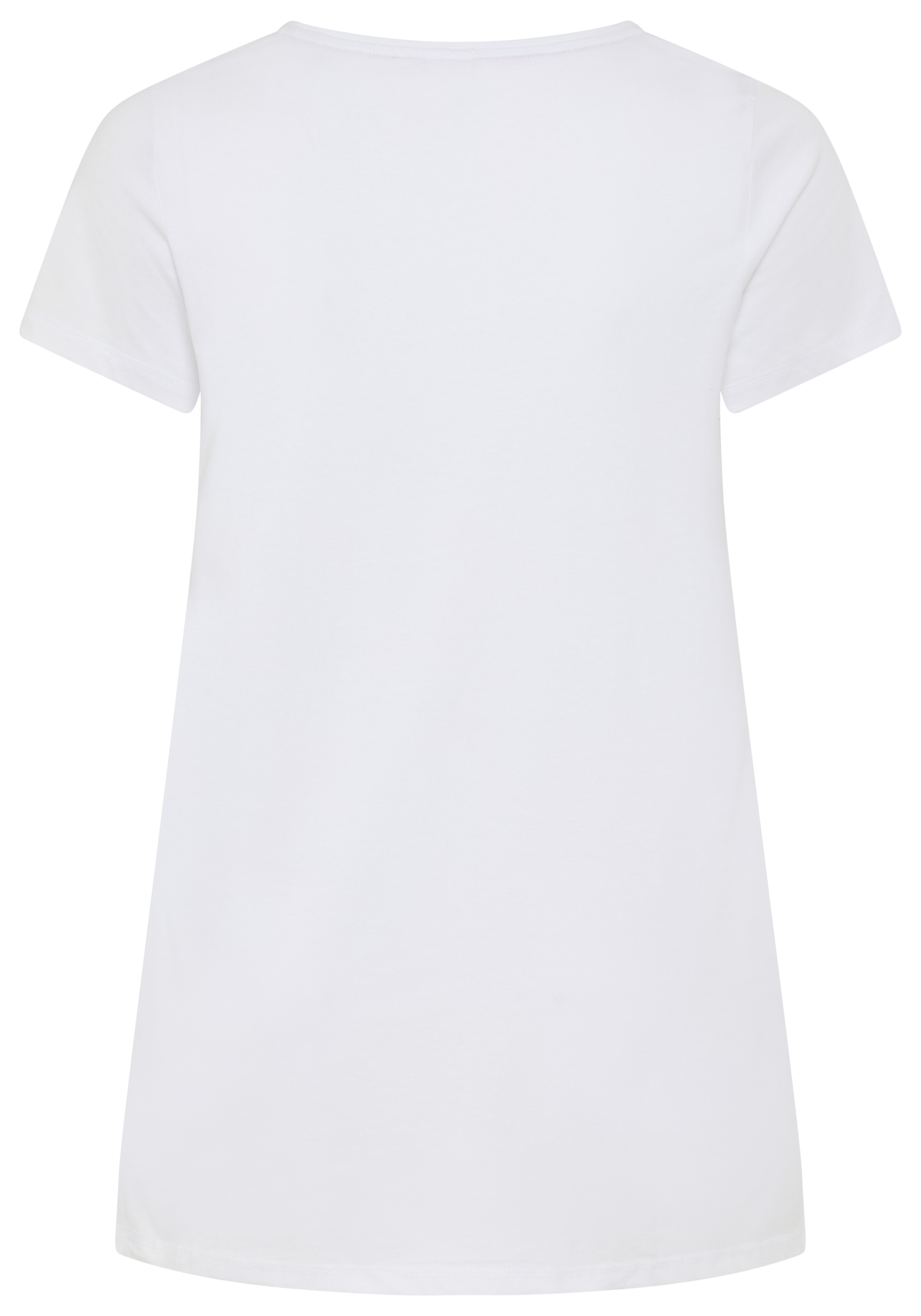 KangaROOS Longshirt, 2 Stk. Kurzarm,  figurumschmeichelnde Passform, grosse Grössen