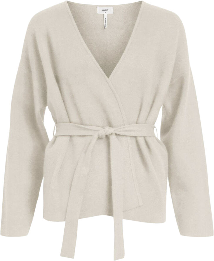 Object OBJREYNARD L/S CARDIGAN NOOS Silver gray