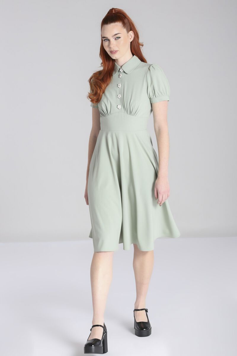 Maddy Dress | Hell Bunny Robe mi-longue
